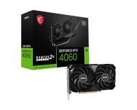 MSI RTX4060 8GB VENTUS 2X BLACK 8G OC GDDR6 128bit HDMI DP PCIe 16X v4.0